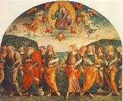 PERUGINO, Pietro The Almighty with Prophets and Sybils oil